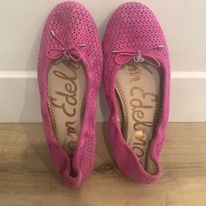 Sam Edelman pink suede ballet flat. Barely worn!